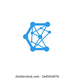 logo C technology design vector modern graphic