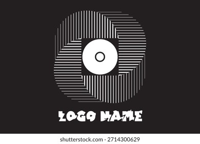 Logo C type black and white line, logo,