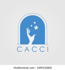 Logo Cacci Sun Template Design