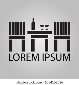 Logo for cafe or diner, vector illustration
