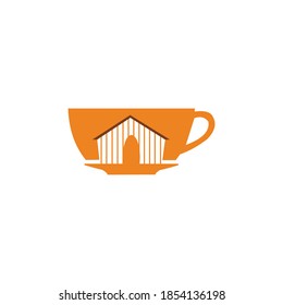logo cafe icon templet vector 