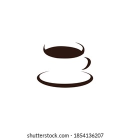 vector de plantilla de icono de la cafetería de logotipo 