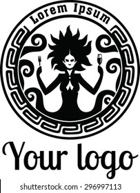 Logo for cafe round gorgon
