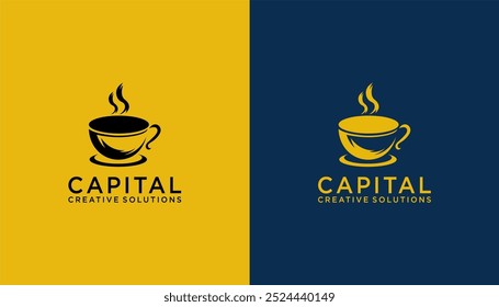Logo cafetería cafetería café y bebida