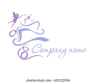 Logo for a cake shop with a cherry