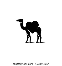 Logo of a camel and heart shape as its hump