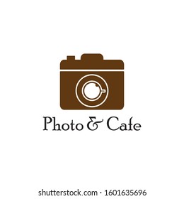 Logo camera coffee cafe restaurant studio photo