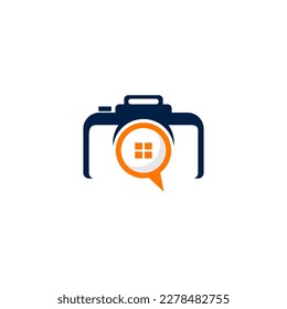 Logo for camera company with speech bubble