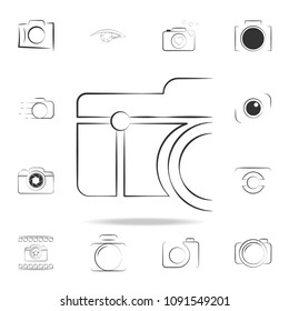 logo camera icon. Detailed set of photo camera icons. Premium graphic design. One of the collection icons for websites, web design, mobile app on white background