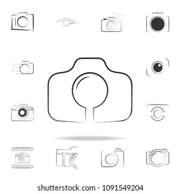 logo camera icon. Detailed set of photo camera icons. Premium graphic design. One of the collection icons for websites, web design, mobile app on white background