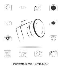 logo camera icon. Detailed set of photo camera icons. Premium graphic design. One of the collection icons for websites, web design, mobile app on white background