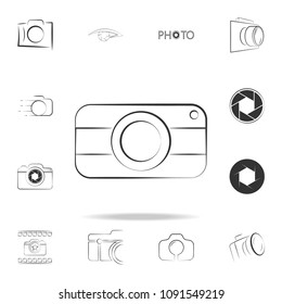 logo camera icon. Detailed set of photo camera icons. Premium graphic design. One of the collection icons for websites, web design, mobile app on white background