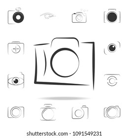 logo camera icon. Detailed set of photo camera icons. Premium graphic design. One of the collection icons for websites, web design, mobile app on white background