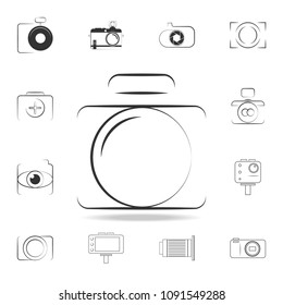 logo camera icon. Detailed set of photo camera icons. Premium graphic design. One of the collection icons for websites, web design, mobile app on white background