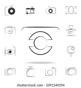 logo camera icon. Detailed set of photo camera icons. Premium graphic design. One of the collection icons for websites, web design, mobile app on white background