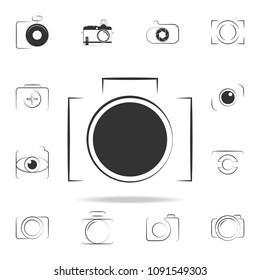 logo camera icon. Detailed set of photo camera icons. Premium graphic design. One of the collection icons for websites, web design, mobile app on white background