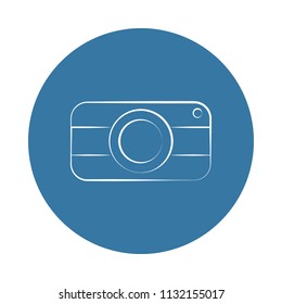 logo camera icon. Element of photo icons for mobile concept and web apps. Badge style logo camera icon can be used for web and mobile apps