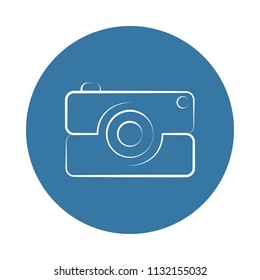 logo camera icon. Element of photo icons for mobile concept and web apps. Badge style logo camera icon can be used for web and mobile apps