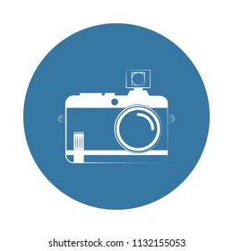 logo camera icon. Element of photo icons for mobile concept and web apps. Badge style logo camera icon can be used for web and mobile apps