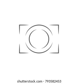 logo camera icon. Elements of photo and video icon. Premium quality graphic design. Signs, outline symbols collection icon for websites, web design, mobile app, info graphic on white background