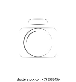 logo camera icon. Elements of photo and video icon. Premium quality graphic design. Signs, outline symbols collection icon for websites, web design, mobile app, info graphic on white background