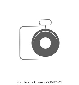 logo camera icon. Elements of photo and video icon. Premium quality graphic design. Signs, outline symbols collection icon for websites, web design, mobile app, info graphic on white background