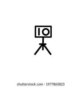 logo and camera icon vloger vetor design simple