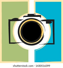 Logo camera icon.Premium quality graphic design. Signs, outline symbols collection icon for websites, web design, mobile app, info graphic