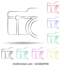 logo camera multi color style icon. Simple glyph, flat vector of photo icons for ui and ux, website or mobile application