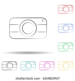 logo camera multi color style icon. Simple glyph, flat vector of photo icons for ui and ux, website or mobile application