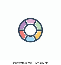 Logo Camera Shutter aperture icon vector