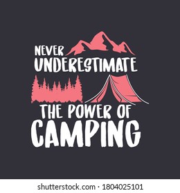 Logo, camping logo element for emblem. illustration logo template easy editable for Your design, Outdoor activity symbol. Tent, fire, wood,.