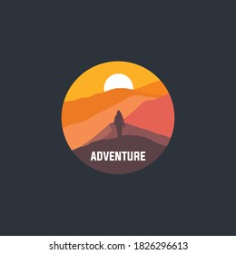 Logo, camping logo element for emblem. illustration logo template easy editable for Your design, Outdoor activity symbol