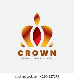 Das Logo eignet sich für Kronen-Marken, antike Kollektionen, Hochzeitsfeiern, traditionelle, königliche und modische Sammlungen.