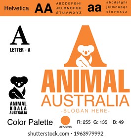 logo can be used as a Letter logo animal and or Australia.