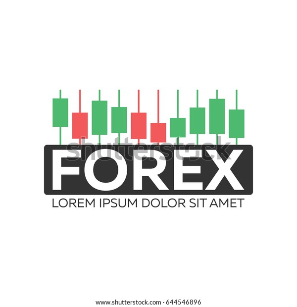 Logo Candlestick Trading Chart Analyzing Forex Stock Vector !   Royalty - 