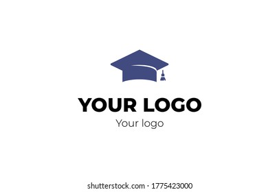 Se graduó con el logotipo.  Logo para la universidad, profesor