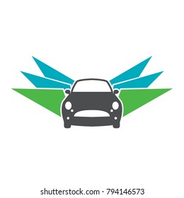 Logo Car Fly Classic Plane Vintage Wing