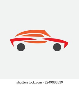 Logo car icon automotive symbol transportation. Motor vehicle concept garage