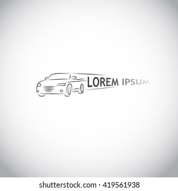 logo car line. Vector
