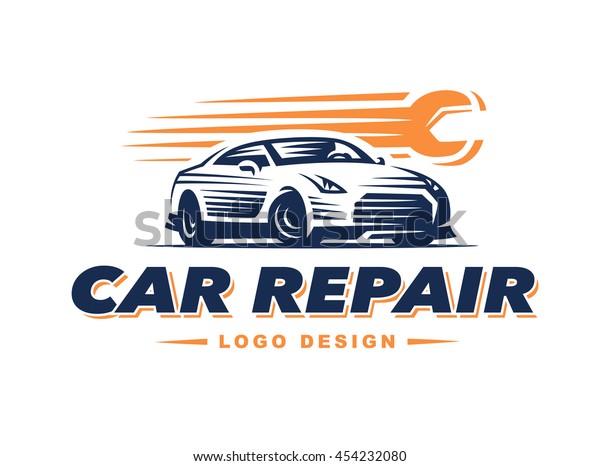 Logo car repair on light\
background