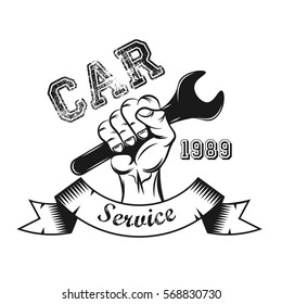 Logo Car Service. Vector Illustration
