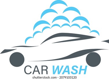 Logo car wash limp car