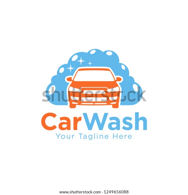Logo car wash on light background.\
Professional Car Wash Company or Business\
Logo