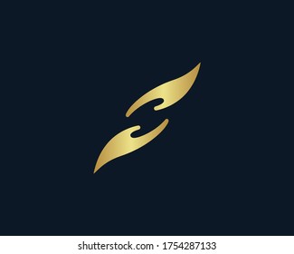 un logotipo de la mano de cuidado