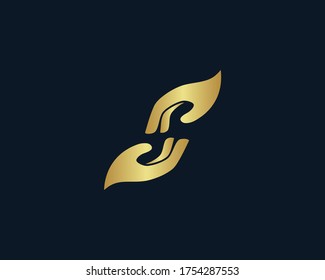 a logo of care hand