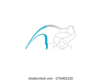 Logo for an Caretaker Service, Vector Graphic