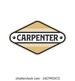 Logo for carpenters with simple models