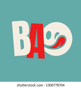 Logo with cartoon like bao icon