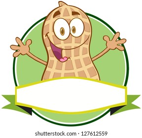 Logo Of A Cartoon Peanut Mascot Character